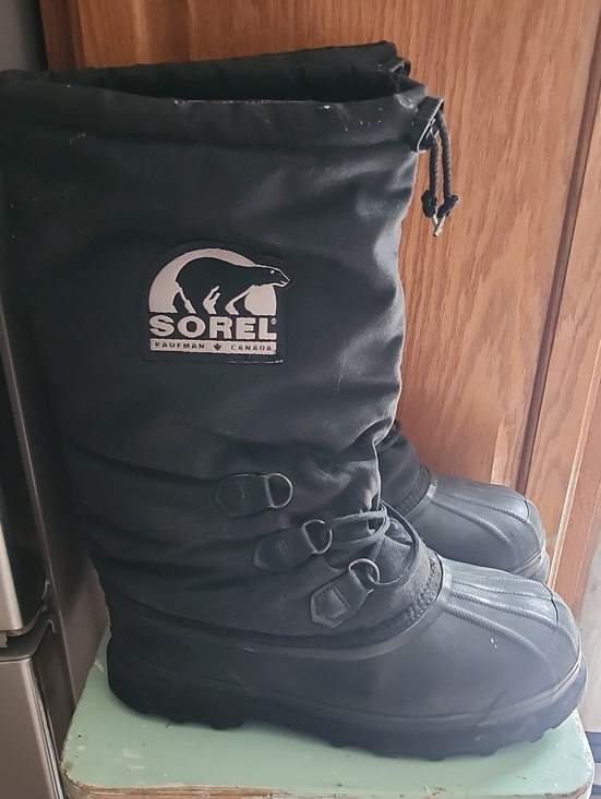SOREL Glacier Black Winter Snow Boot Mens Size 10 main image 9